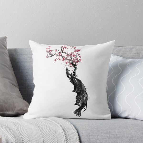 Item preview, Black Panther & Cherry Blossoms designed and sold by roxanneart.