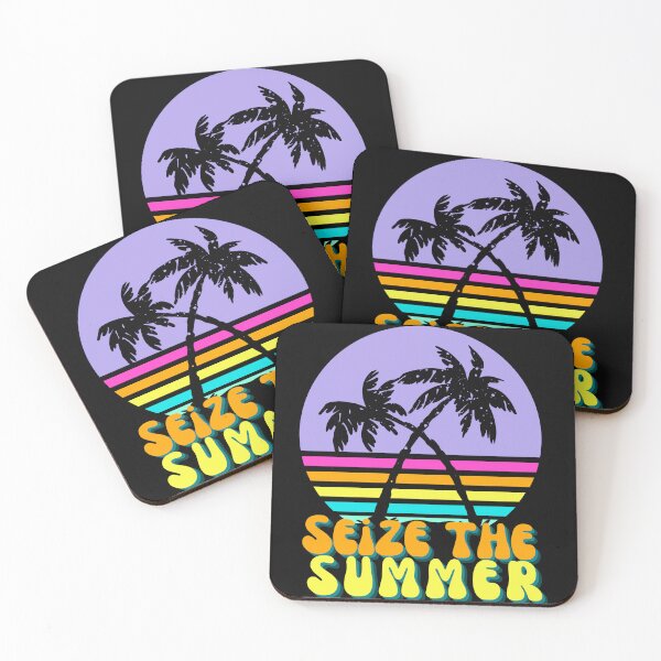 Item preview, Vintage Tropical Sunset, Seize The Summer,  #beachbound, forever sunset, Hola Beaches, Beach Life, Ocean View, Forever Chasing Sunset designed and sold by Sun Sand & Sea Art.