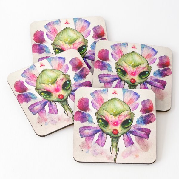 Item preview, Lilliana the Watercolor Flower Monster designed and sold by pixelista.