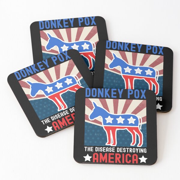 Item preview, Donkey Pox The Disease Destroying America Funny Anti Biden designed and sold by Kaladzishop.
