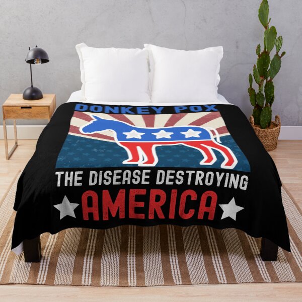Item preview, Donkey Pox The Disease Destroying America Funny Anti Biden designed and sold by Kaladzishop.