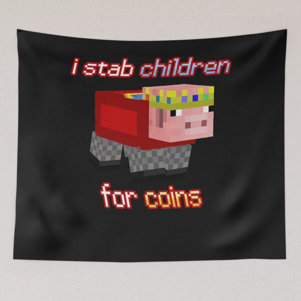 Item preview, Technoblade I stab Children for Coins Classic T-Shirt designed and sold by Scotmurphy.