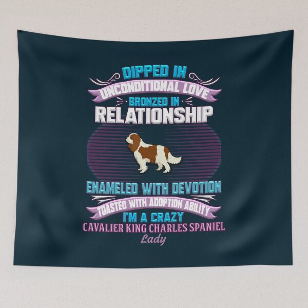 Item preview, Cavalier King Charles Spaniel Lady -  I_m A Crazy Cavalier King Charles Spaniel Lady  designed and sold by CariLinnDesigns.