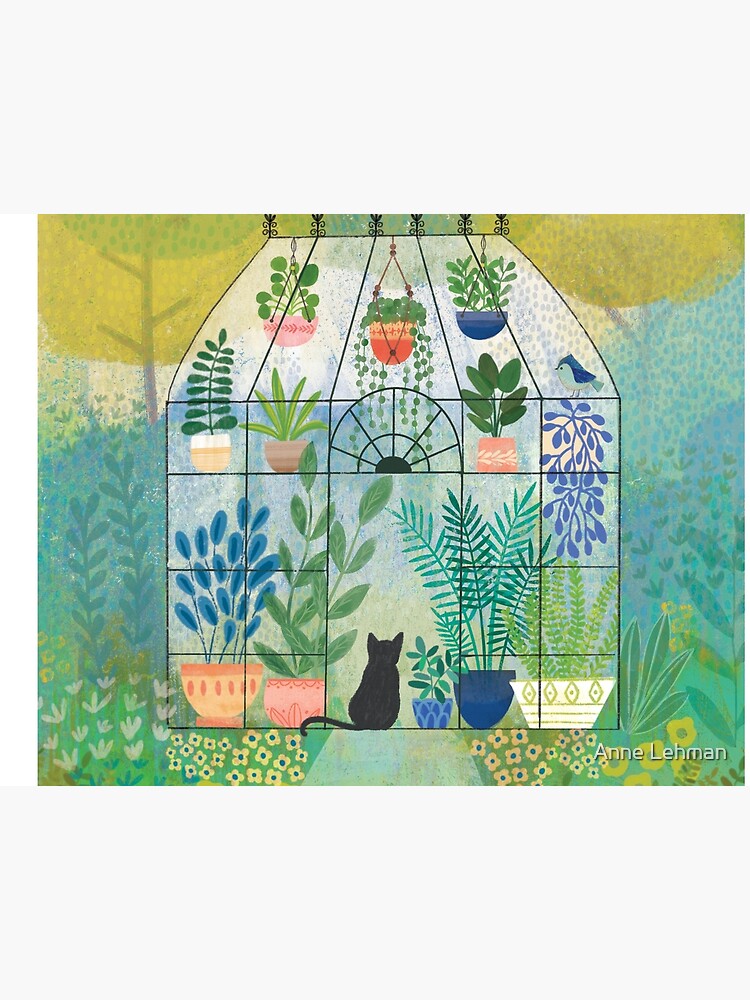 Cat in the Greenhouse by annelehman