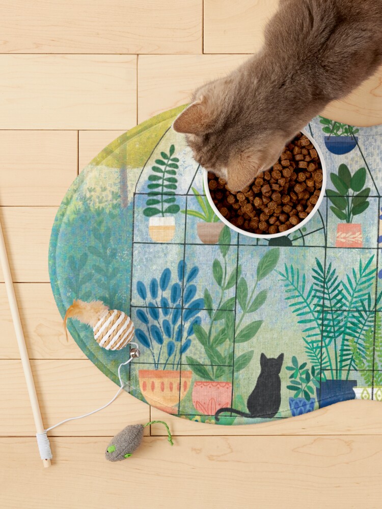 Alternate view of Cat in the Greenhouse Pet Mat