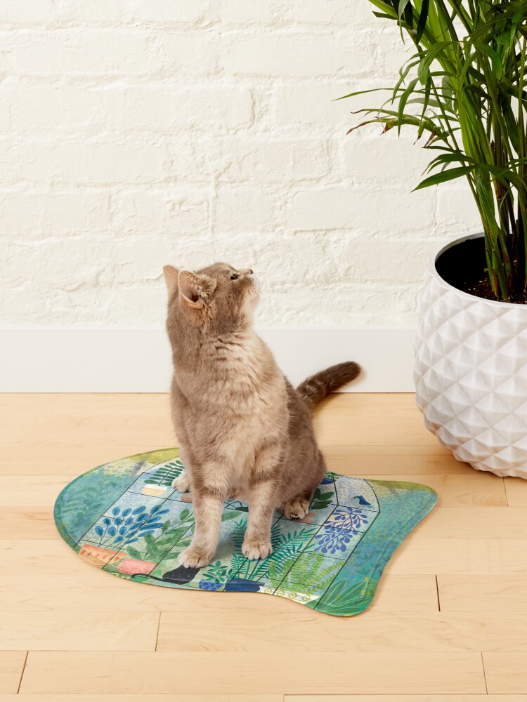 Alternate view of Cat in the Greenhouse Pet Mat