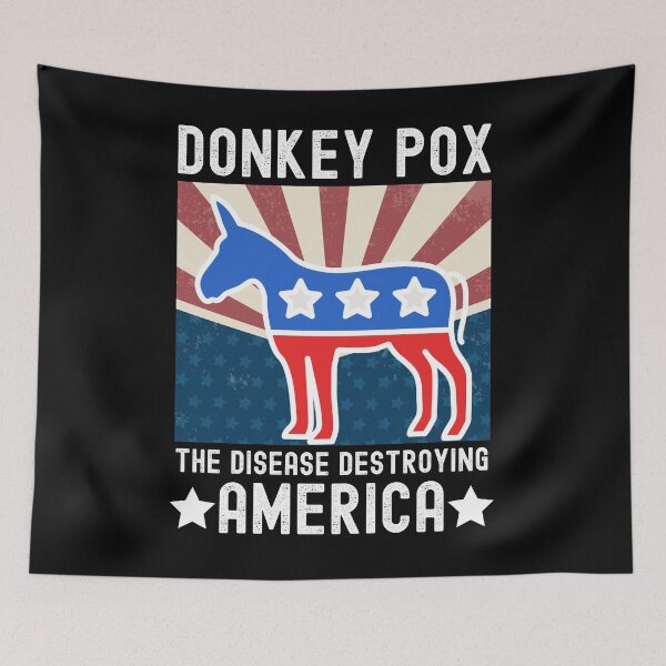 Item preview, Donkey Pox The Disease Destroying America Funny Political Anti Biden  designed and sold by Kaladzishop.