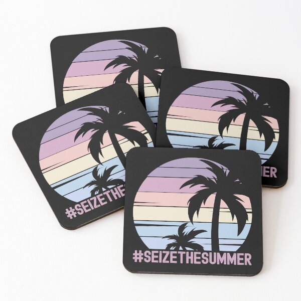 Item preview, Vintage Tropical Sunset, Seize The Summer,  #beachbound, forever sunset, Hola Beaches, Beach Life, Ocean View, Forever Chasing Sunset designed and sold by Sun Sand & Sea Art.