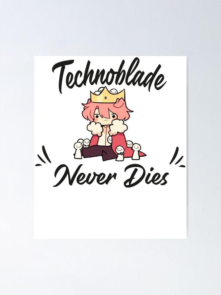 Technoblade Merch Techno Blade Logo Poster for Sale by SamibShop