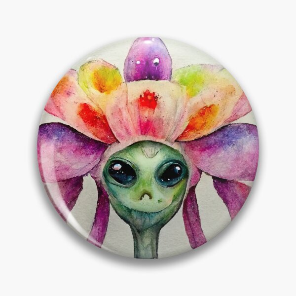 Item preview, Leilani the Watercolor Flower Monster designed and sold by pixelista.