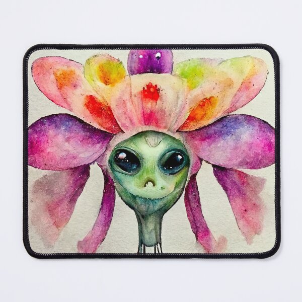 Item preview, Leilani the Watercolor Flower Monster designed and sold by pixelista.