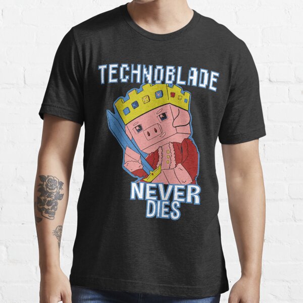 Technoblade Never Dies Crown 3 Neon White Digital JPG 