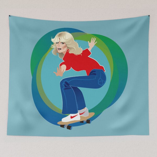 Item preview, Skateboard Farrah designed and sold by AleMogolloArt.