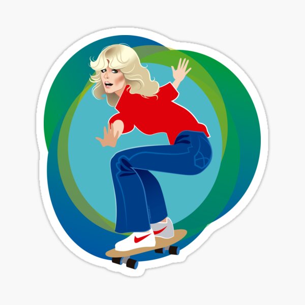 Skateboard Farrah Sticker