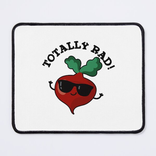 Item preview, Totally Rad Funny Veggie Radish Puns  designed and sold by punnybone.