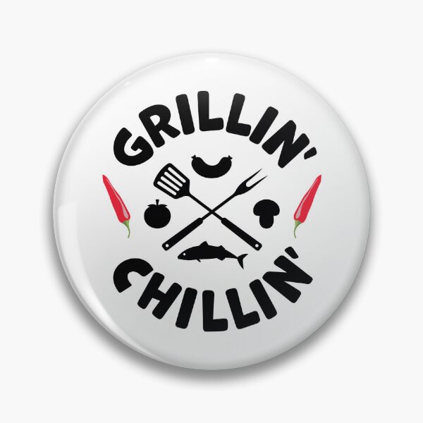 Item preview, Grilling and Chilling Barbecue party BBQ Grill Grillin' Chillin' designed and sold by KateBilous.
