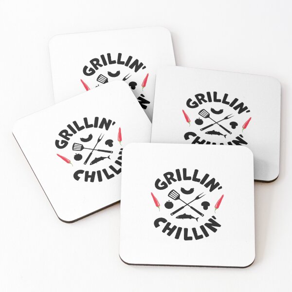 Item preview, Grilling and Chilling Barbecue party BBQ Grill Grillin' Chillin' designed and sold by KateBilous.