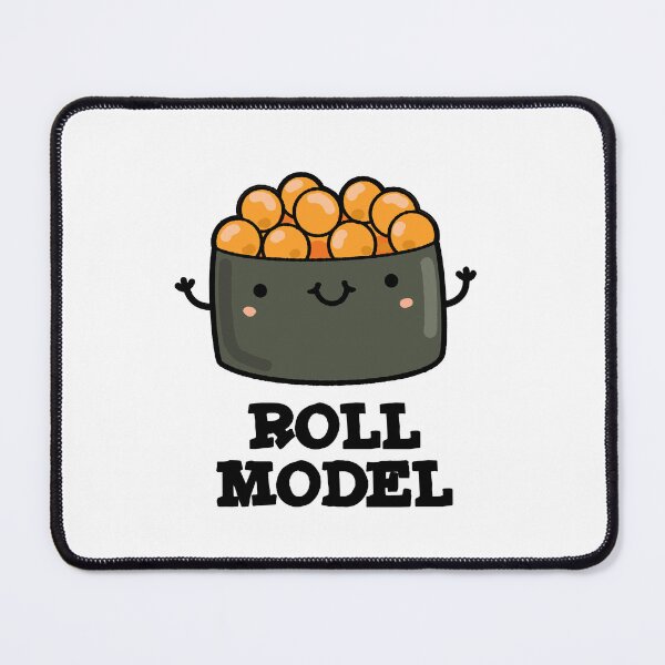 Item preview, Roll Model Funny Food Sushi Roll Puns designed and sold by punnybone.