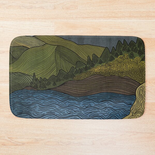 Item preview, Mountain Lake Landscape Sierras designed and sold by WalkSimplyArt.
