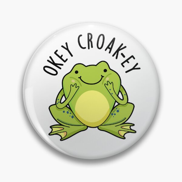 Item preview, Okey Croak-ey Funny Frog Puns  designed and sold by punnybone.
