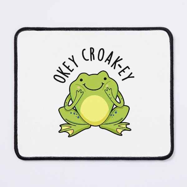 Item preview, Okey Croak-ey Funny Frog Puns  designed and sold by punnybone.