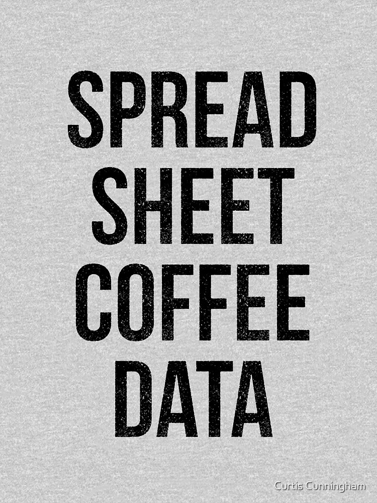 Spreadsheet Coffee Data by cupacu