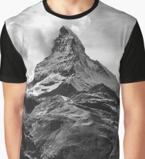 Black & White Mountains Graphic T-Shirt