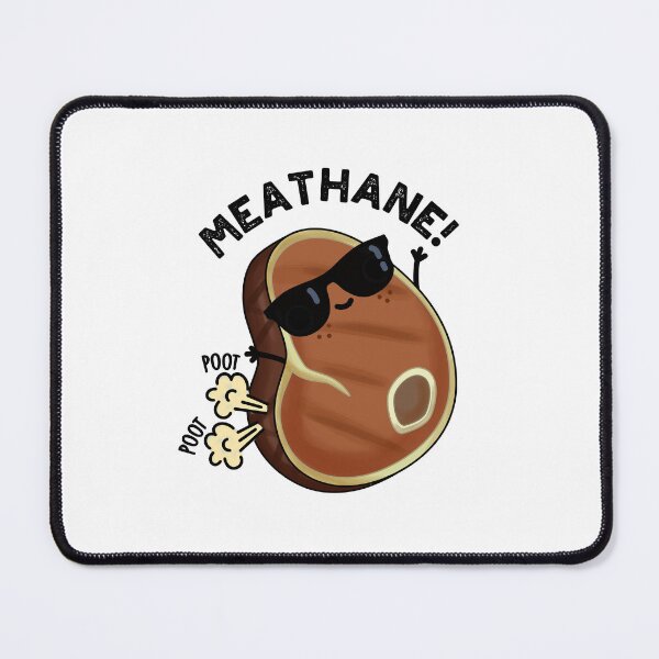 Item preview, Meathane Funny Farting Meat Puns designed and sold by punnybone.
