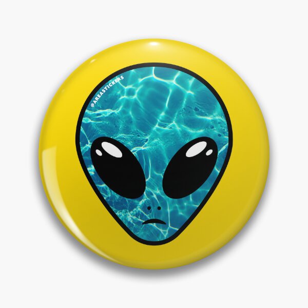 Item preview, Alien head -  Swimming pool skin designed and sold by AreaStickers.