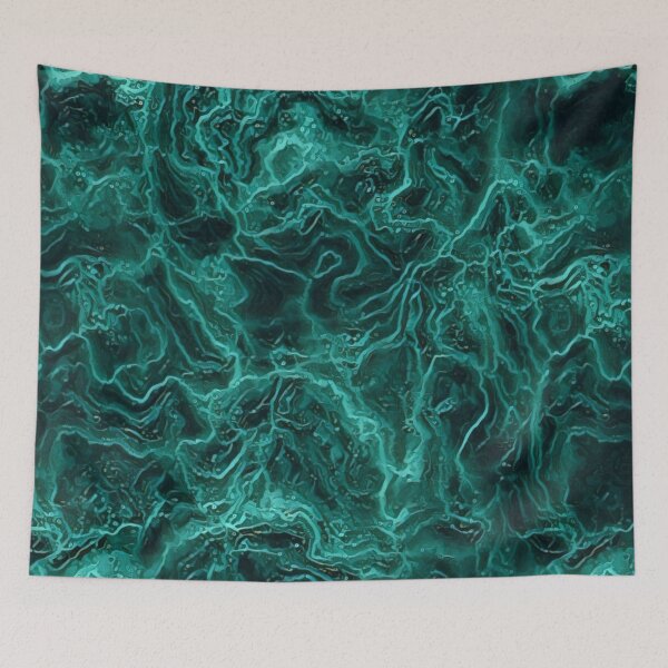 Item preview, Abstract liquify teal,black pattern designed and sold by cutecrazytshirt.