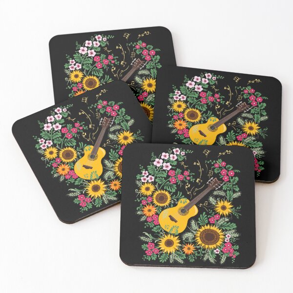 Item preview, Acoustic Guitar Music - Ukraine Sunflowers Floral Ukrainian Vyshyvanka designed and sold by r-silver.