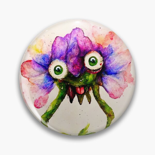 Item preview, Planta the Watercolor Flower Monster designed and sold by pixelista.