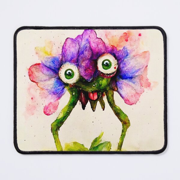 Item preview, Planta the Watercolor Flower Monster designed and sold by pixelista.