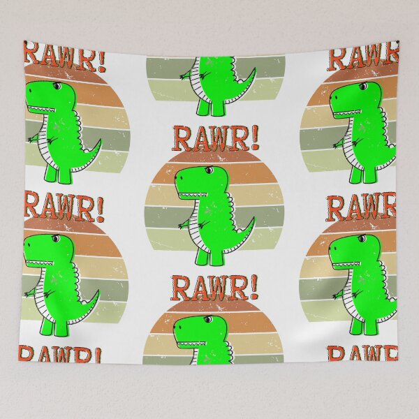 Item preview, Cute Angry T-Rex Dinosaur Retro Sunset RAWR designed and sold by Almdrs.
