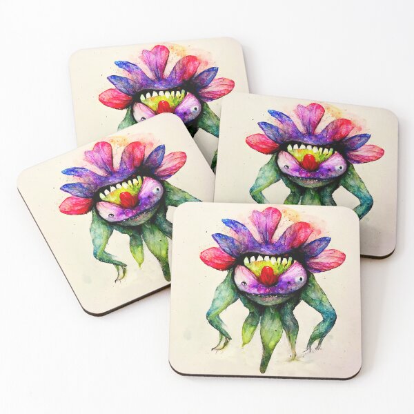 Item preview, Triffeed the Watercolor Flower Monster designed and sold by pixelista.