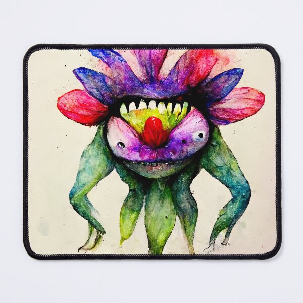 Item preview, Triffeed the Watercolor Flower Monster designed and sold by pixelista.