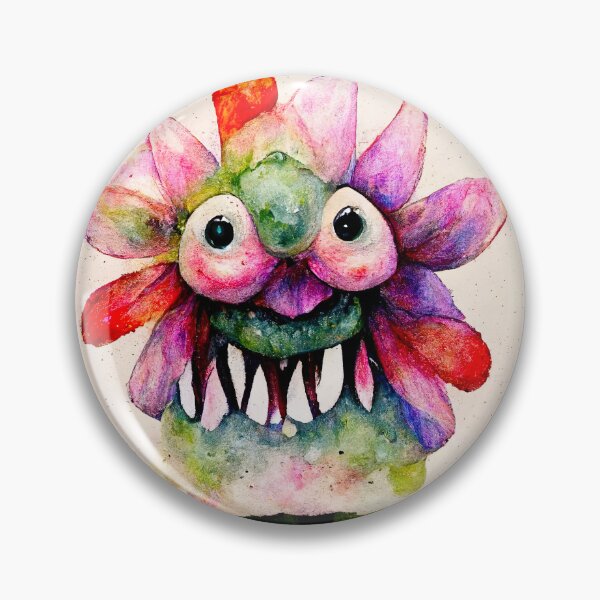 Item preview, Zaynab the Watercolor Flower Monster designed and sold by pixelista.