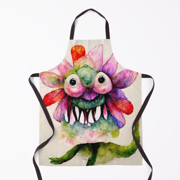 Item preview, Zaynab the Watercolor Flower Monster designed and sold by pixelista.