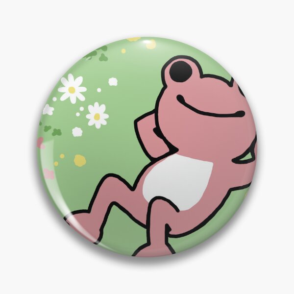 Item preview, Pickles the Frog in Grass designed and sold by bai-bee.