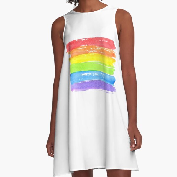 LGBT parade flag, gay pride symbol A-Line Dress