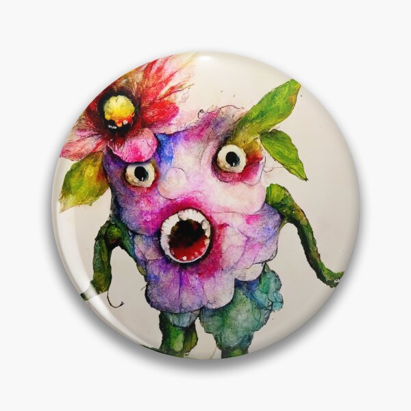 Item preview, Ambrosia the Watercolor Flower Monster designed and sold by pixelista.