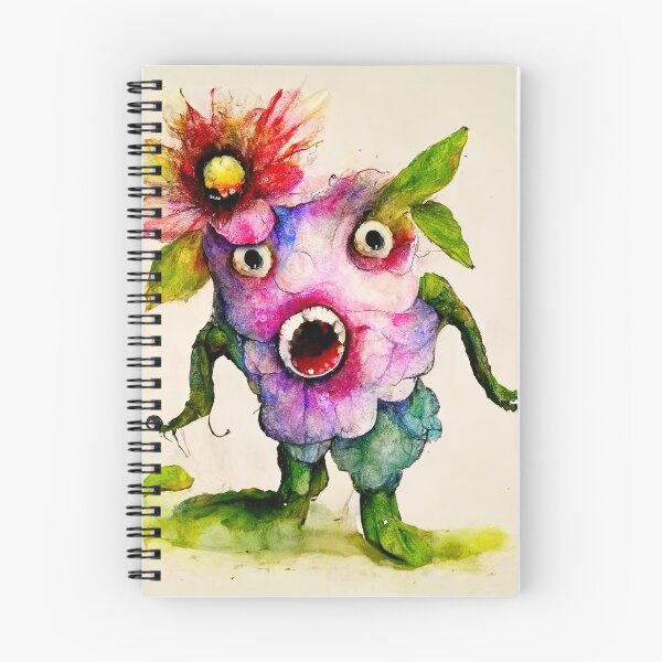 Item preview, Ambrosia the Watercolor Flower Monster designed and sold by pixelista.