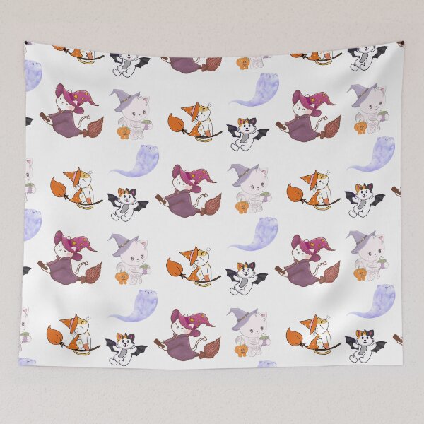 Item preview, Cute Cat Witches - Halloween Cats designed and sold by Avani01.