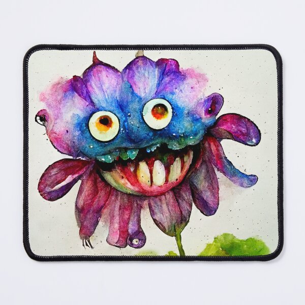 Item preview, Blossom the Watercolor Flower Monster designed and sold by pixelista.