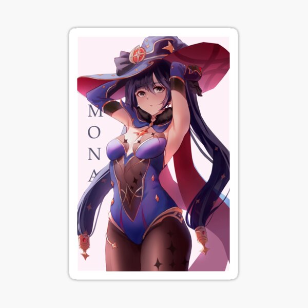 Kawaii Waifu Mona Genshin Impact Sticker For Sale By Hidoyatarg Redbubble 8684