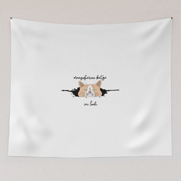 Item preview, orange cat in the hole so cute designed and sold by diahzia.