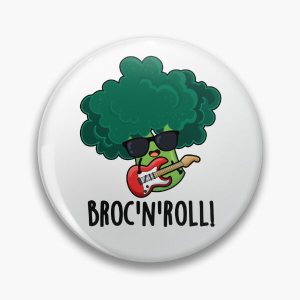 Item preview, Brock And Roll Funny Broccoli Puns  designed and sold by punnybone.