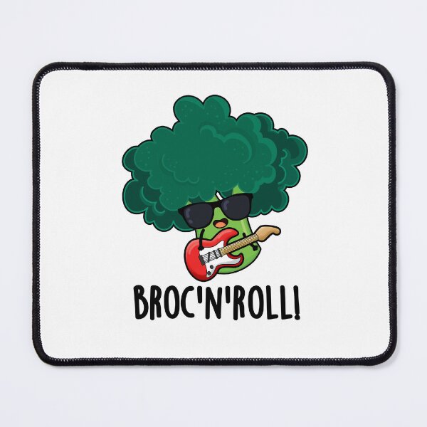Item preview, Brock And Roll Funny Broccoli Puns designed and sold by punnybone.