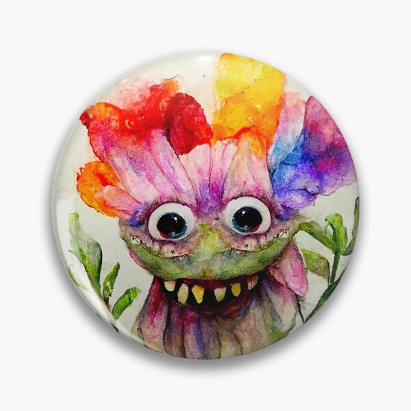 Item preview, Florentina the Watercolor Flower Monster designed and sold by pixelista.