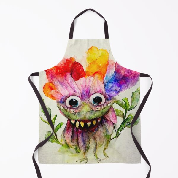 Item preview, Florentina the Watercolor Flower Monster designed and sold by pixelista.
